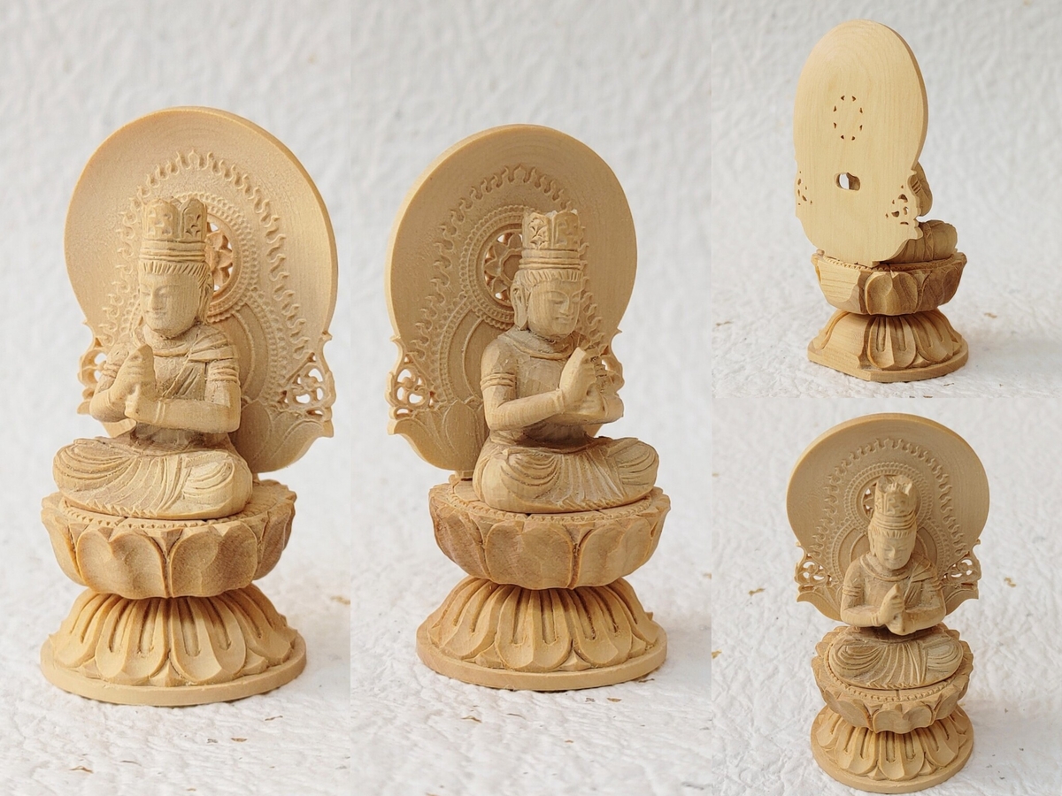 厨子　大きい　仏像入れ 厨子 大きい 仏像入れ 仏像 大日如来 厨子入り 約10㎝ 厨子入木造